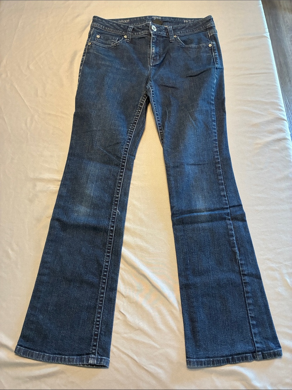 a.n.a Dark Blue Flare Jeans — Classic Five-Pocket Style